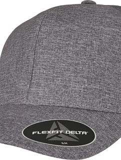 Flexfit 180 6-panelová čiapka s kšiltom „Delta“ 55.0180 modrá melírovaná