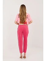 Šnúrové nohavice model 226483 Taliansko Moda Šnúrové nohavice model 226483 Taliansko Moda