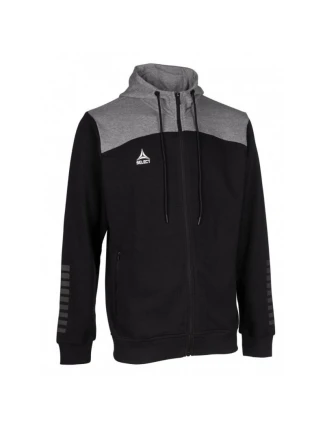 Select Oxford Zip Hoodie Women black/grey