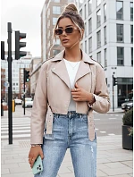 Dámska kožená bunda BADEN TY4336 béžová – FashionStreet Dámska kožená bunda BADEN TY4336 béžová – FashionStreet