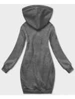 Tmavosivá dlhá tepláková mikina (YS10005-5)