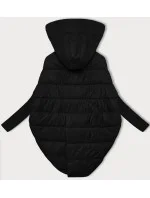 Dámska nadrozmerná bunda s pletenými rukávmi Way Mode Black (MY0580)