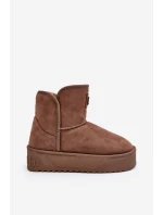 Wegańskie Śniegowce Na Platformie D.Franklin DFSH371004 Ciemnobeżowe