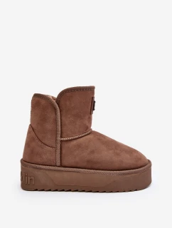 Wegańskie Śniegowce Na Platformie D.Franklin DFSH371004 Ciemnobeżowe