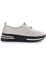 Dámske kožené čižmy LR61-7092 beige - S.Barski