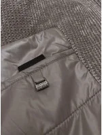 Dámska bunda kávovej farby z rôznych materiálov Vaston na prechodné obdobie (F-23301#) Dámska bunda kávovej farby z rôznych materiálov Vaston na prechodné obdobie (F-23301#)