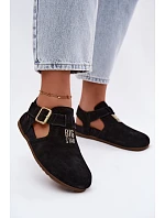 Dámske sandále z prírodného semišu Big Star TT274544 Black Dámske sandále z prírodného semišu Big Star TT274544 Black