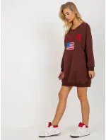 Mikina VI BL 3192.23P tmavo hnedá