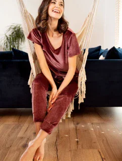 Tepláková súprava Audrey vo vínovej farbe - Babella