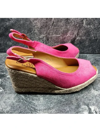 Dámske sandále na podpätku Fuchsia dark. ružová - Super me Dámske sandále na podpätku Fuchsia dark. ružová - Super me