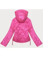 Neónovo ružová dámska bunda so šnúrkami na bokoch S'West (B8235-83) Neónovo ružová dámska bunda so šnúrkami na bokoch S'West (B8235-83)