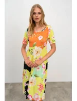 Elegantné dámske šaty 16440 žlté - Vamp