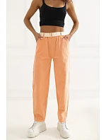 Šnúrové nohavice model 226458 Taliansko Moda Šnúrové nohavice model 226458 Taliansko Moda