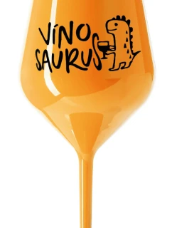 VÍNOSAURUS - oranžová nerozbitná sklenice na víno 470 ml