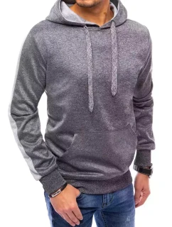 Pánska tmavosivá mikina FashionStreet BX5122