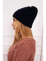 Fleecová čiapka Anna K238 navy blue