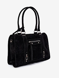Veľká kabelka z imitácie semišu Black Nolita