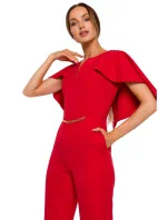 M670 Kombinéza s volánikmi - červená