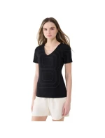 Dámske tričko slim fit 4FWSS25TTSHF1990 20S Black - 4F