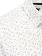Pánska biela košeľa FashionStreet DX2437 Pánska biela košeľa FashionStreet DX2437