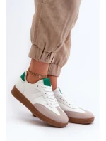 Sneakersy Buty Sportowe Niskie Damskie Białe Uvetta