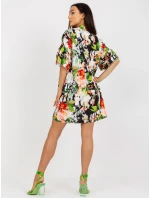 Šaty DHJ SK 6871 2.91P čierno-zelené