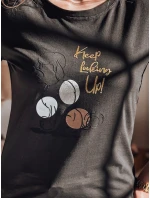 Dámske tričko LUMIFIT s pudlom čierne FashionStreet RY2736
