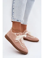 Dámské tenisky s krajkou růžové Ilrene