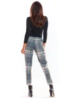 Dámske nohavice A336 Sivá mix - Awama Dámske nohavice A336 Sivá mix - Awama