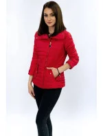 Červená bunda s vysokým stojačikom (DL016) Červená bunda s vysokým stojačikom (DL016)