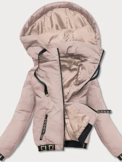 Svetlo béžová dámska bunda "bomber" (B8098-51)