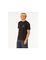 Tričko RIP CURL Vaporcool Search Stack Tee, čierne Tričko RIP CURL Vaporcool Search Stack Tee, čierne