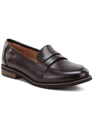 Dámske poltopánky typu loafers, hnedé, Potocki JE19380