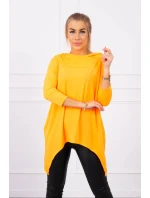 Mikina s potlačou krídiel oranžová neónová