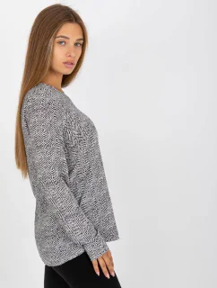 Blúzka D73771M10971AEN čiernobiela