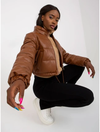 Dámsky kabát NM KR D2 3820 hnedý