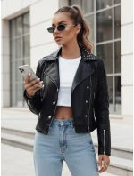 Dámska kožená bunda ramones TRUCCO black FashionStreet TY4178 Dámska kožená bunda ramones TRUCCO black FashionStreet TY4178