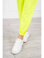 Bavlnená 3dielna sada žltá neónová Bavlnená 3dielna sada žltá neónová