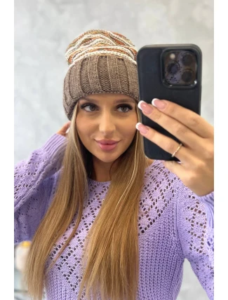 Dámska čiapka Feba K330 mocca