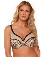 Dámska podprsenka BS0 1234 Alia Béžová s čiernou - Gaia