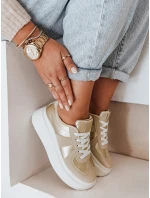 Dámske tenisky na platforme MODNIKKI gold FashionStreet ZY1004 Dámske tenisky na platforme MODNIKKI gold FashionStreet ZY1004