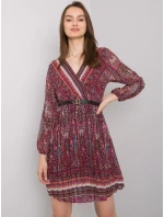 Šaty DHJ SK 10201.93P gaštanová