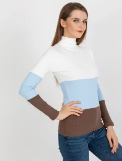 Dámska blúzka RV BZ 8465 1.37P biela a modrá - FPrice