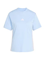 Dámske tričko adidas Essentials 3-Stripes Cotton blue KB7119