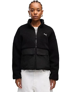 Dámska bunda Puma Re:Fibre Sherpa, čierna, 694567 01