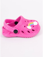 Yoclub Dievčenské topánky Crocs Slip-On Sandals OCR-0048G-0600 Pink