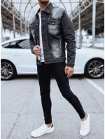 Pánska džínsová bunda čierna FashionStreet TX4719
