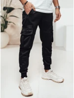 Pánske nákladné nohavice čierne FashionStreet UX4473