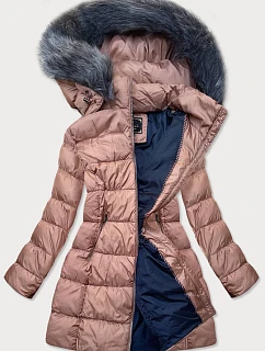 Dámska zimná prešívaná bunda Old Pink (7701)