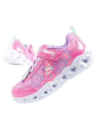 Skechers S Lighs-Heart Topánky pre dievčatá Športové pohodlné LED